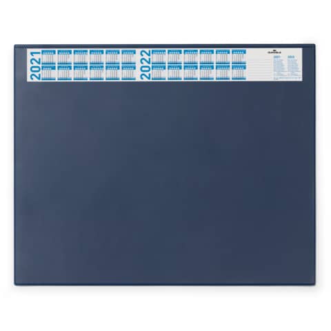 Schreibunterlage mit Jahreskalender - PVC, 650 x 520 mm, dunkelblau
