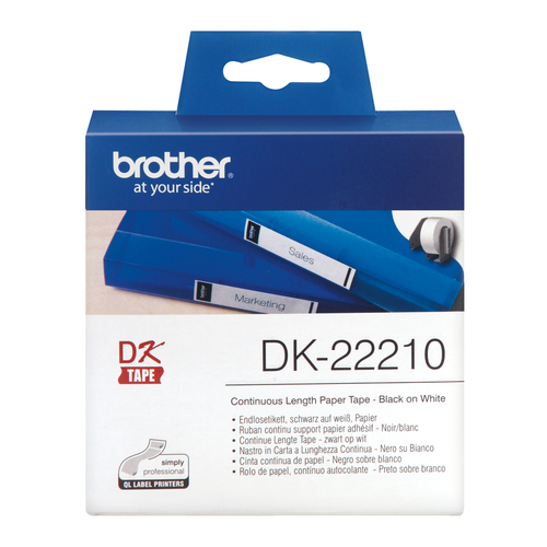 BROTHER P-Touch DK-22210 continue length Papier 29mm x 30.48m