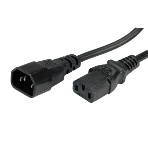 VALUE Apparate-Verbindungskabel IEC 320 C14 - C13 schwarz 1,8m