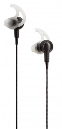 MANHATTAN In-Ear-Sportkopfhörer mit Mikrofon Regen- und schweissfest federleicht omnidirektionales Mikrofon Bedienelemente schwarz