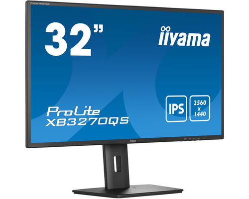IIYAMA XB3270QS-B5 81,28cm 32Zoll IPS 2560x1440 250cd/m2 4ms 15cm Height Adj. Stand Speakers DP HDMI DVI