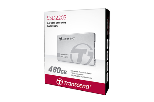 TRANSCEND SSD220S SSD 480GB intern 6,4cm 2,5Zoll SATA 6Gb/s TLC