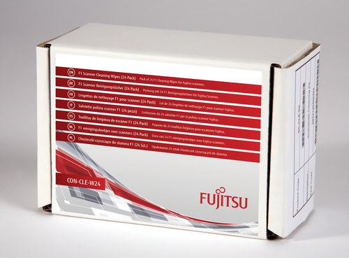 FUJITSU Pack of 24 F1 Cleaning Wipes for Fujitsu scanners
