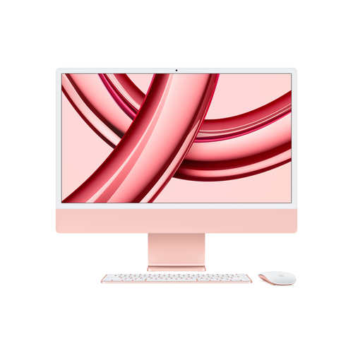 APPLE iMac 4,5K 59,69cm 23,5Zoll Apple M3 Chip mit 8-Core CPU und 10-Core GPU 8GB gem. RAM 512GB SSD DE - Rose