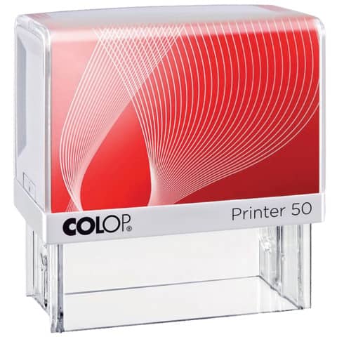 Printer 50 mit Logo - für max. 7 Zeilen mit Logo, 30 x 69 mm