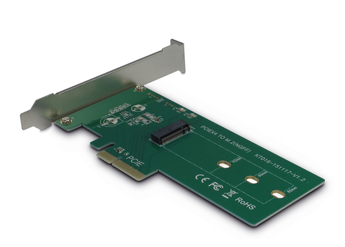 INTER-TECH KT016 - PCIe Karte fuer eine M.2 PCIe Festplatte