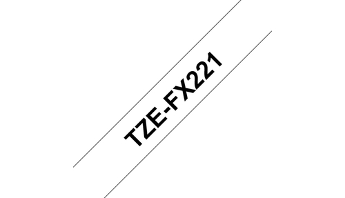 BROTHER P-Touch TZE-FX221 schwarz auf weiss 9mm