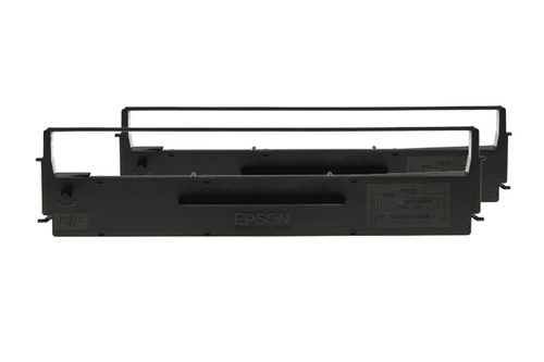 EPSON LX-350/300+/300+II Tintenband schwarz 2 x4.000.000 char. 2er-Pack