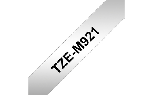 BROTHER P-Touch TZE-M921 schwarz auf silber-metallic matt 9mm 8m