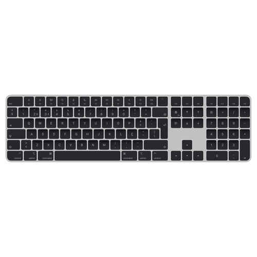 APPLE Magic Keyboard with Touch ID and Numeric Keypad for Mac models with silicon Black Keys Portuguese