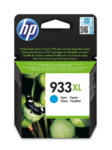 HP 933XL Original Tinte cyan hohe Kapazität 825 Seiten 1er-Pack Officejet