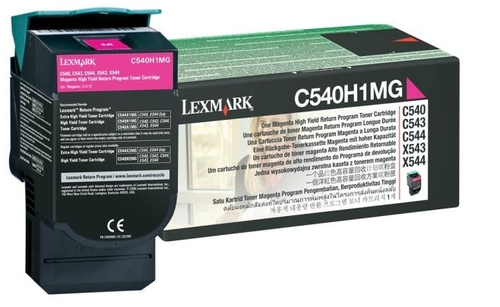 LEXMARK C540, C543, C544, X543, X544 Toner magenta hohe Kapazität 2.000 Seiten 1er-Pack Rückgabe