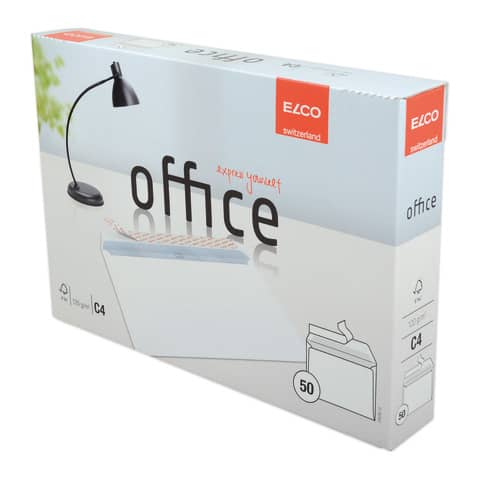 Briefumschlag Office in Shop Box - C4, hochweiß, haftklebend, 120 g/qm, 50 Stück