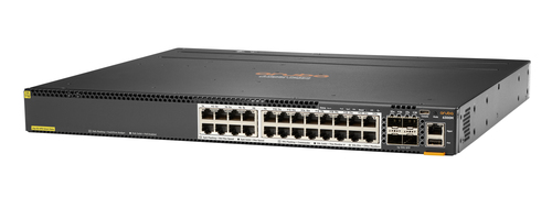 HPE Aruba 6300M Switch 24 Port Smart Rate 1/2.5/5GbE Class 6 PoE and 4 Port SFP56 Layer 3 Stackable 1U CX Mobile App NetEdit
