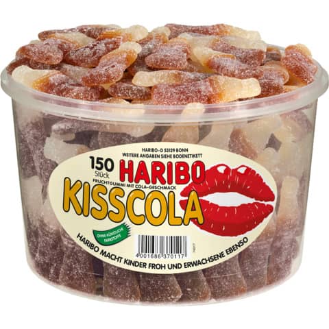 Fruchtgummi Kiss-Cola - 150 Stück Dose