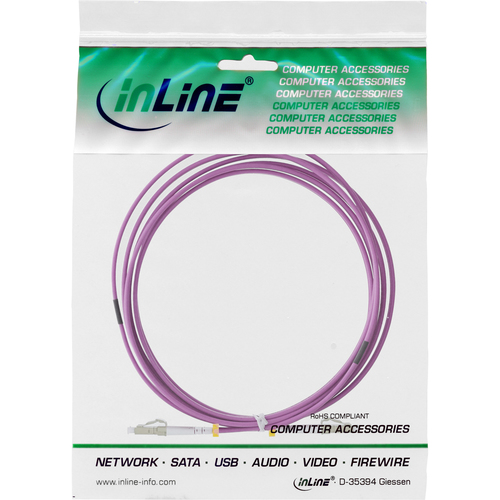 INLINE LWL Duplex Kabel LC/LC 50/125um OM4 25m