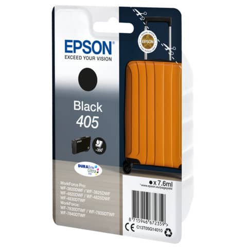 Original Epson Tintenpatrone schwarz (C13T05G14010,T05G140,405,T05G1,T05G14010)