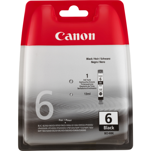 CANON BCI-6B Tinte schwarz Standardkapazität 13ml 1er-Pack